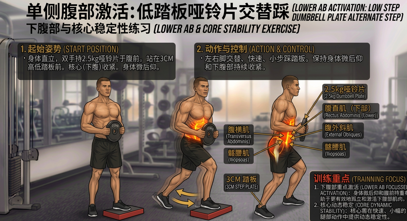 交替踏板小碎步